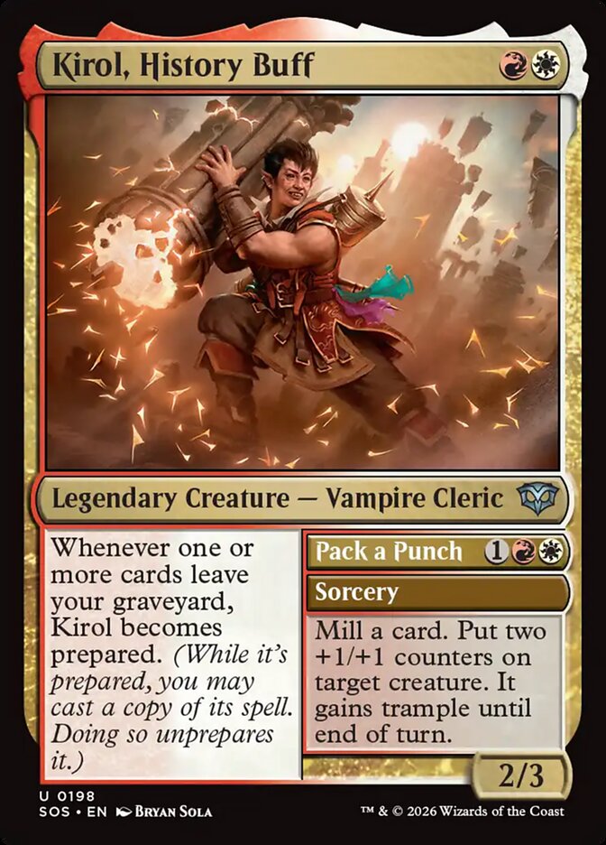 Kirol, History Buff // Pack a Punch, Secrets Of Strixhaven Card Art