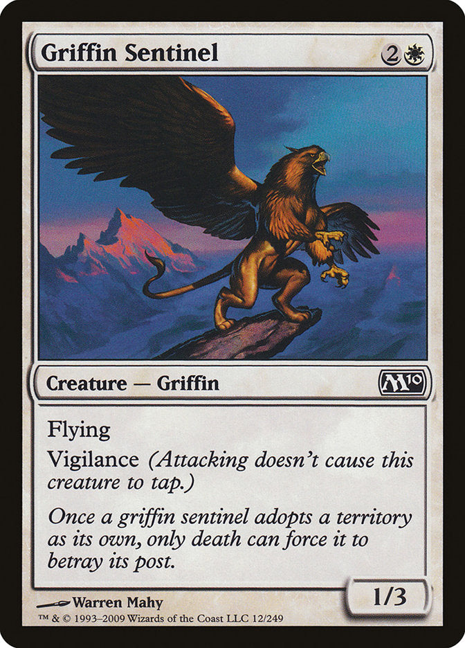 Griffin Sentinel, Magic 2010 Card Art