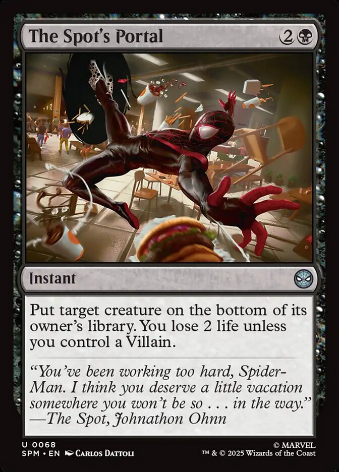 The Spot's Portal, Marvel'S Spider-Man Card Art