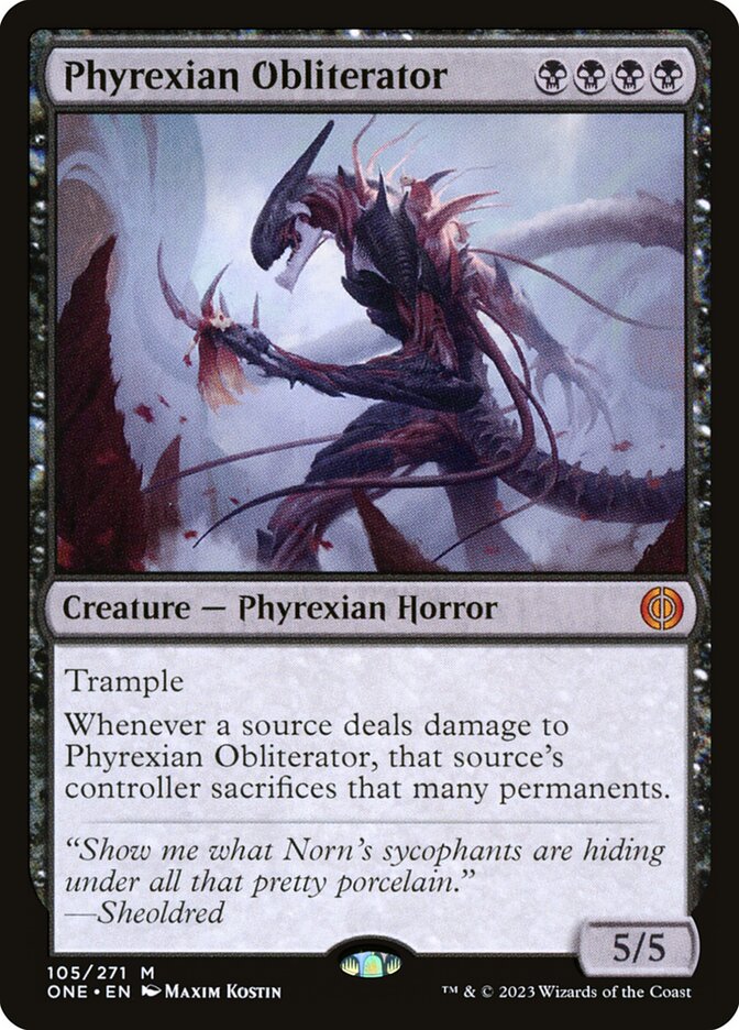 Phyrexian Obliterator, Phyrexia: All Will Be One Card Art