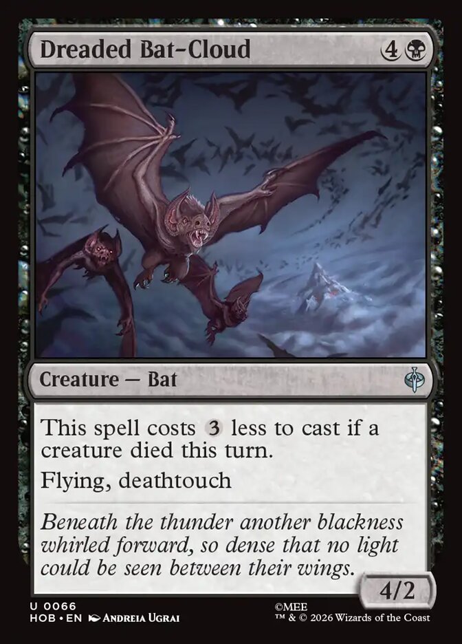 Dreaded Bat-Cloud, The Hobbit Card Art