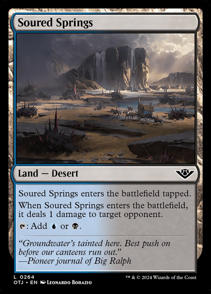 Soured Springs, Outlaws Of Thunder Junction Card Art