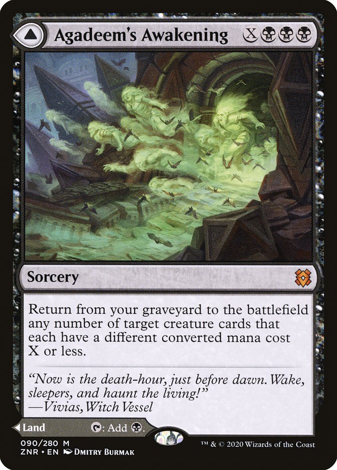 Agadeem's Awakening // Agadeem, the Undercrypt, Zendikar Rising Card Art