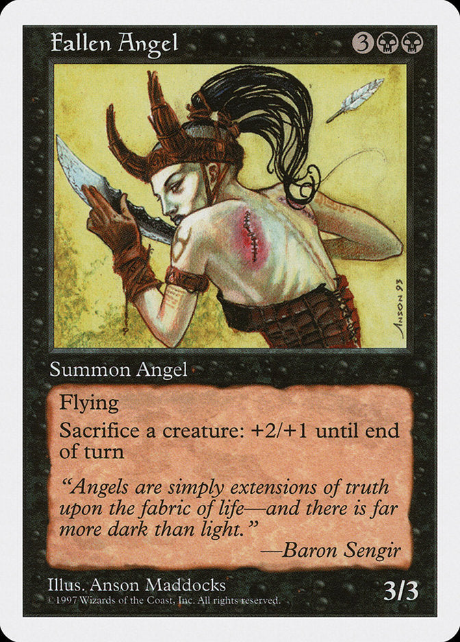 Fallen Angel, Fifth edition Card Art