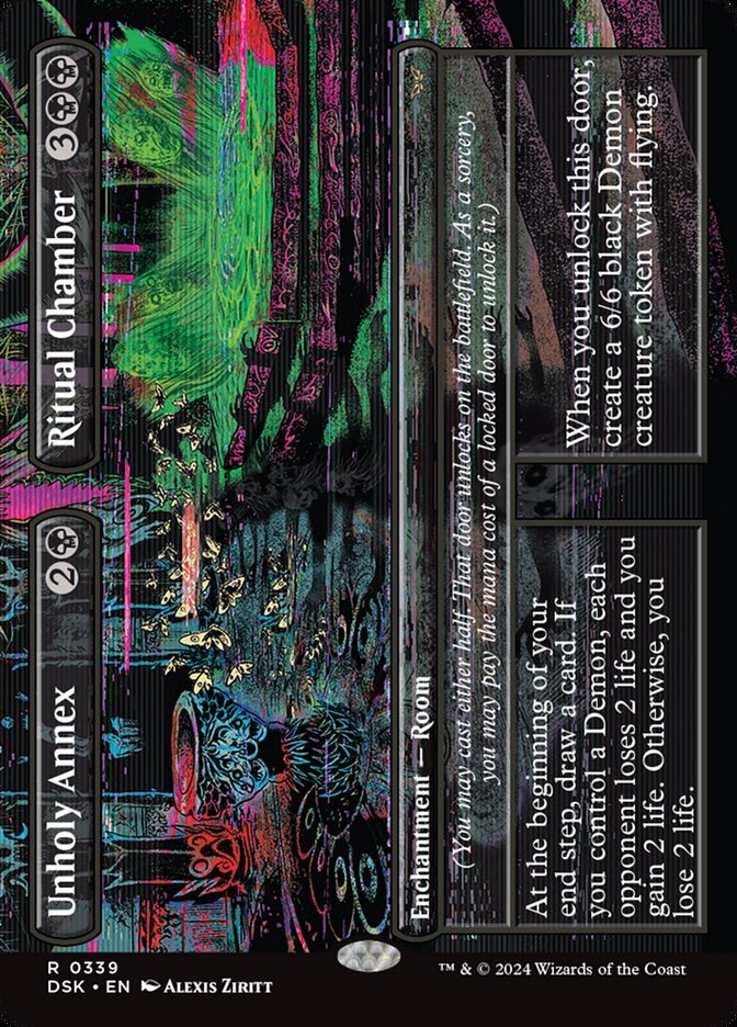 Unholy Annex // Ritual Chamber, Duskmourn: house of horror Card Art