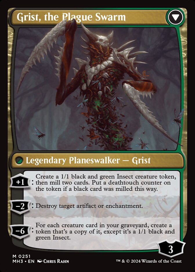 Grist, Voracious Larva // Grist, the Plague Swarm - Foil