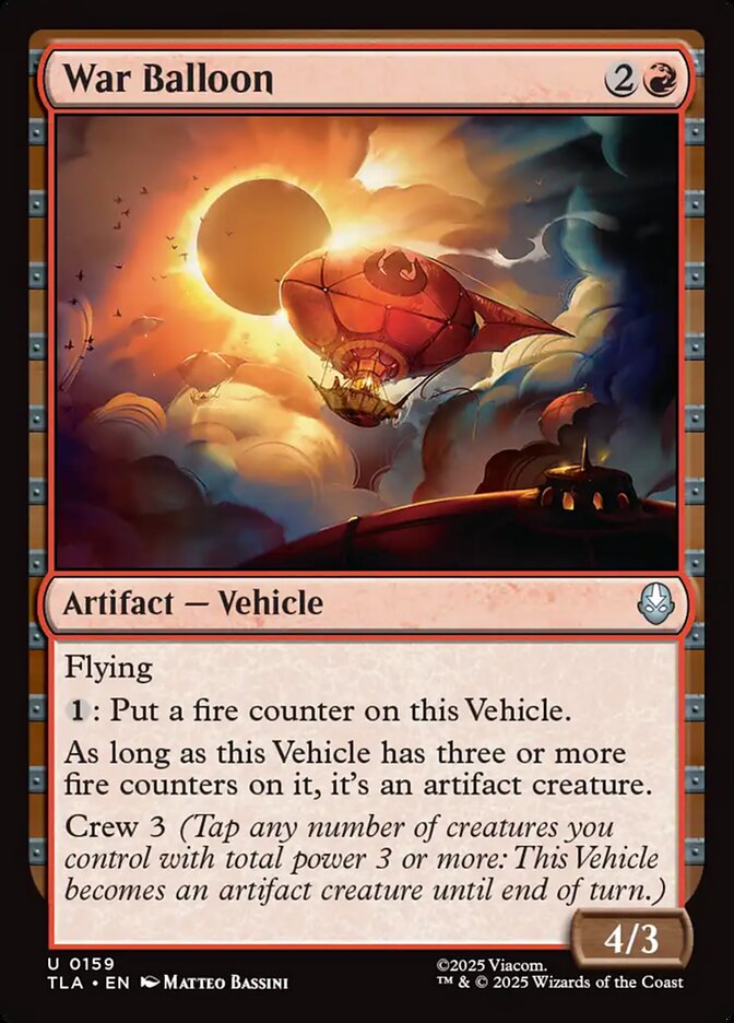War Balloon, Avatar: The Last Airbender Card Art