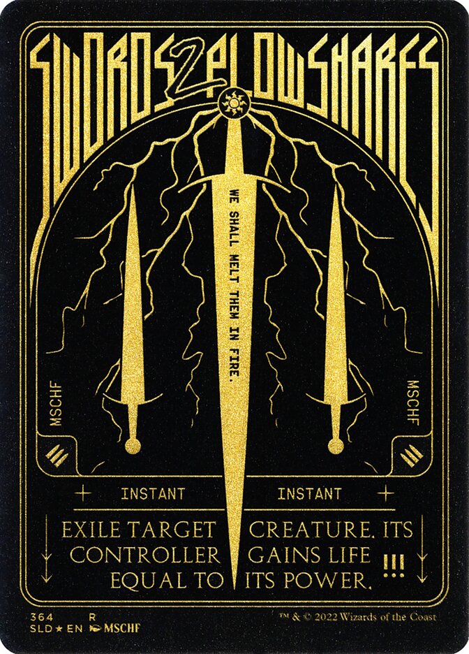Swords to Plowshares - Etched Foil