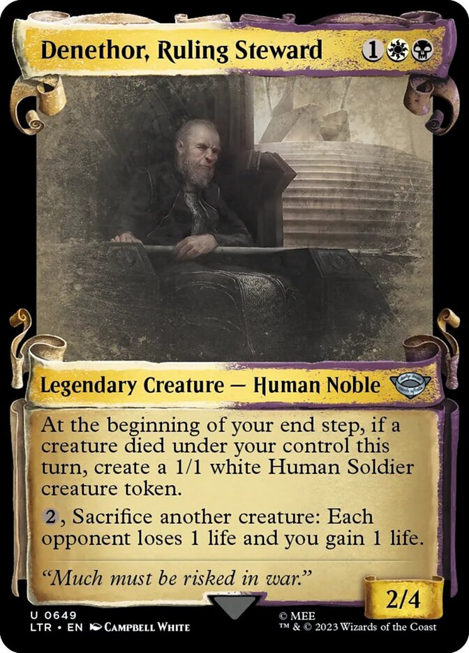 Denethor, Ruling Steward, The lord of the rings: tales of middle-earth Card Art