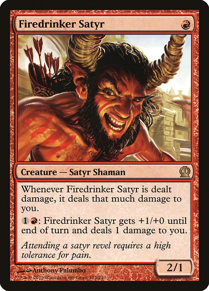Firedrinker Satyr, Theros Card Art