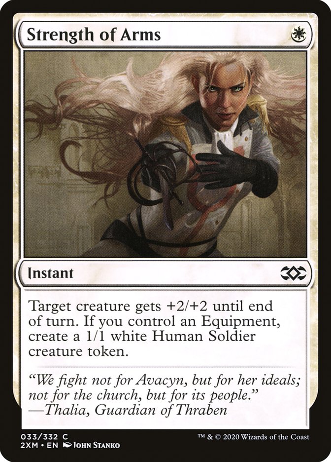 Strength of Arms, Double masters Card Art