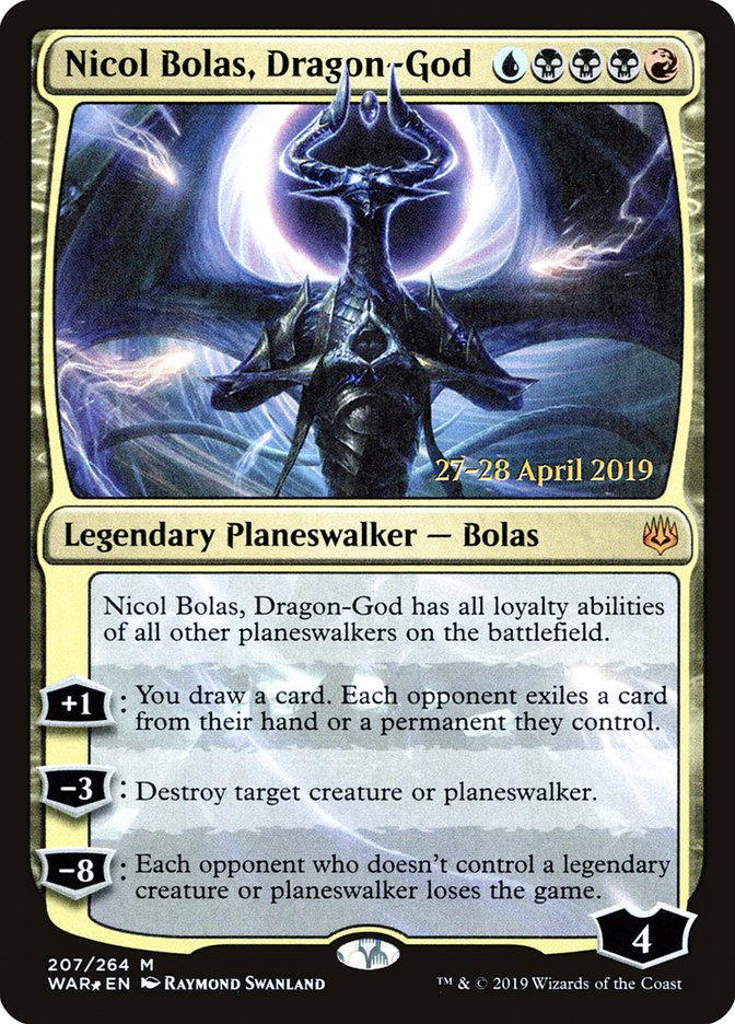 Nicol Bolas, Dragon-God, War of the spark promos Card Art