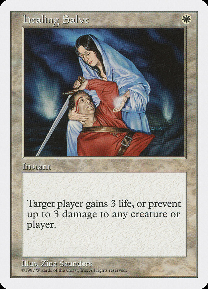 Healing Salve, Fifth edition Card Art