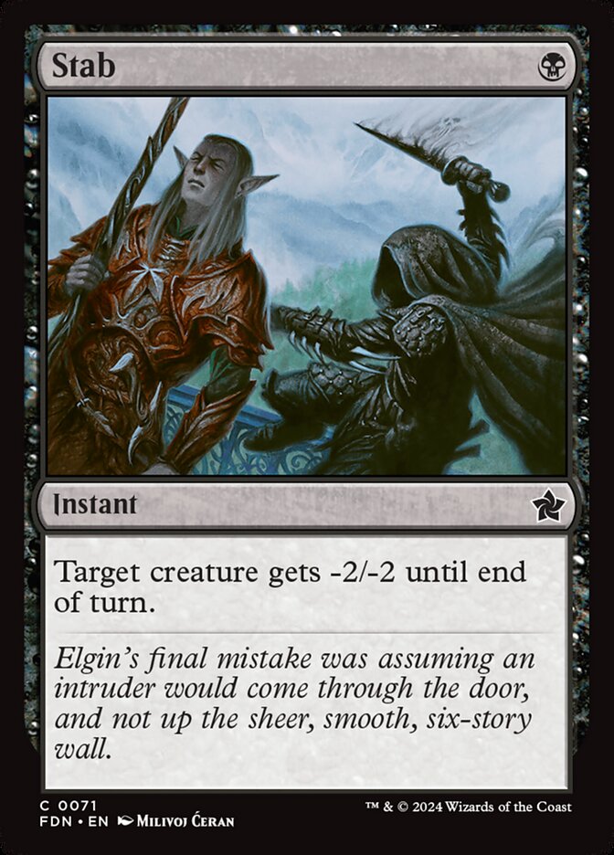 Stab, Foundations Card Art