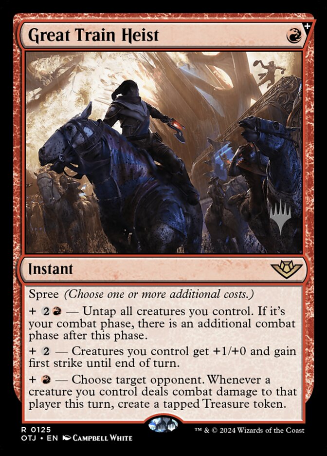Great Train Heist, Outlaws Of Thunder Junction Promos Card Art