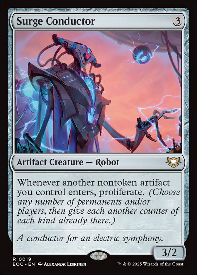 Surge Conductor, Edge Of Eternities Commander Card Art