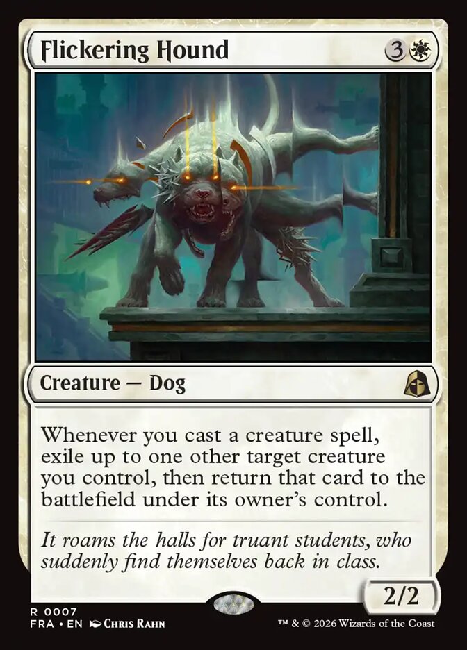 Flickering Hound, Reality Fracture Card Art