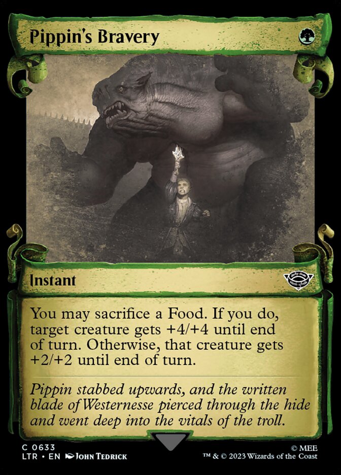 Pippin's Bravery, The lord of the rings: tales of middle-earth Card Art