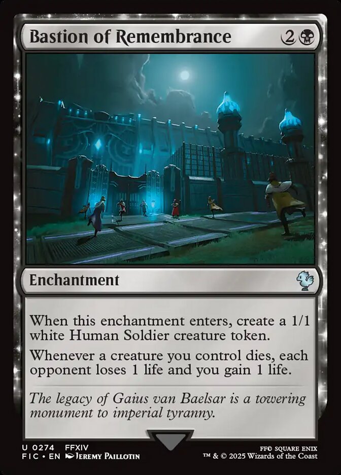 Bastion of Remembrance, Final fantasy commander Card Art
