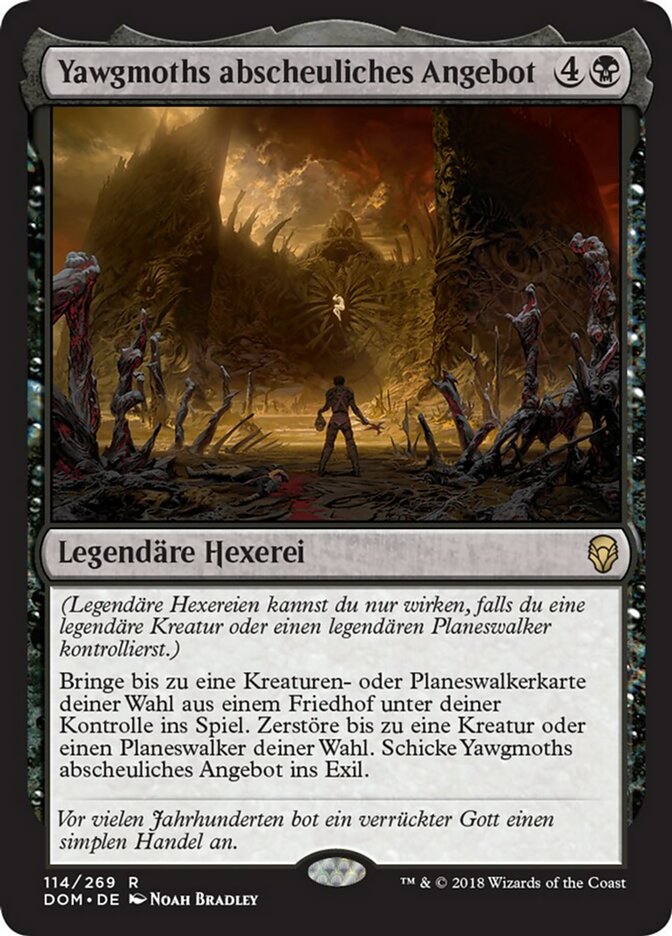 Yawgmoth's Vile Offering, Dominaria Card Art
