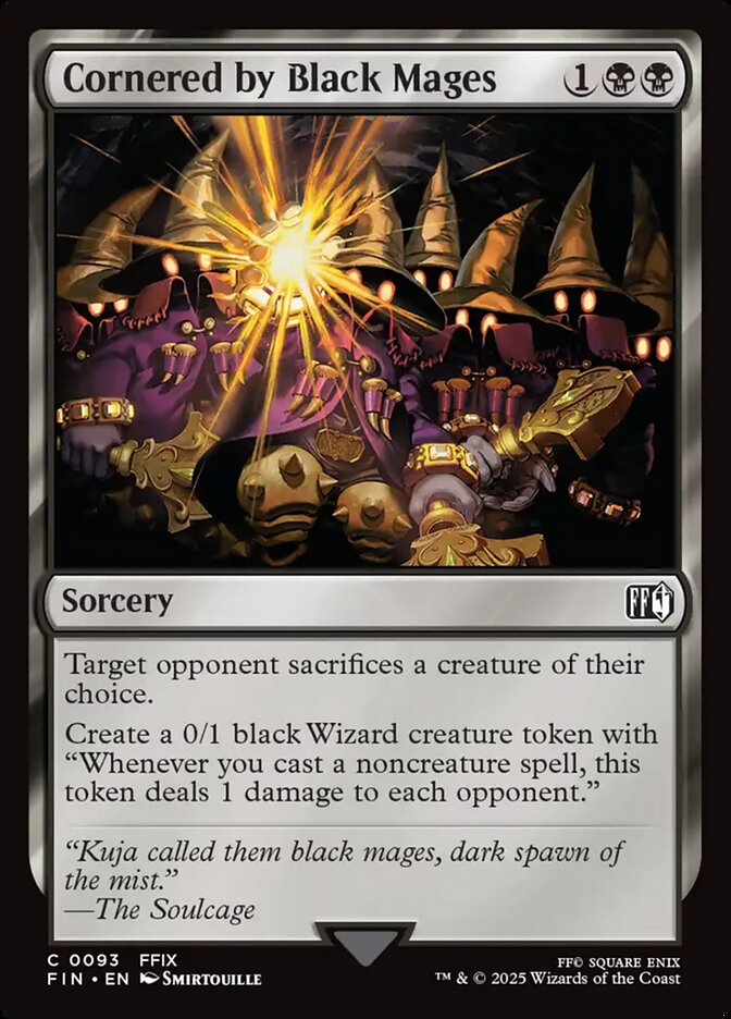 Cornered by Black Mages, Final fantasy Card Art