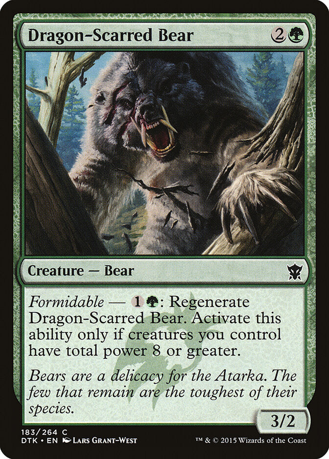 Dragon-Scarred Bear, Dragons Of Tarkir Card Art
