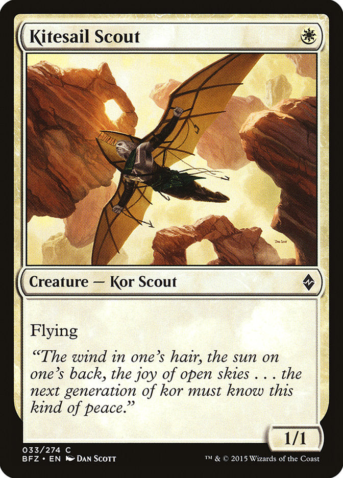Kitesail Scout, Battle for zendikar Card Art