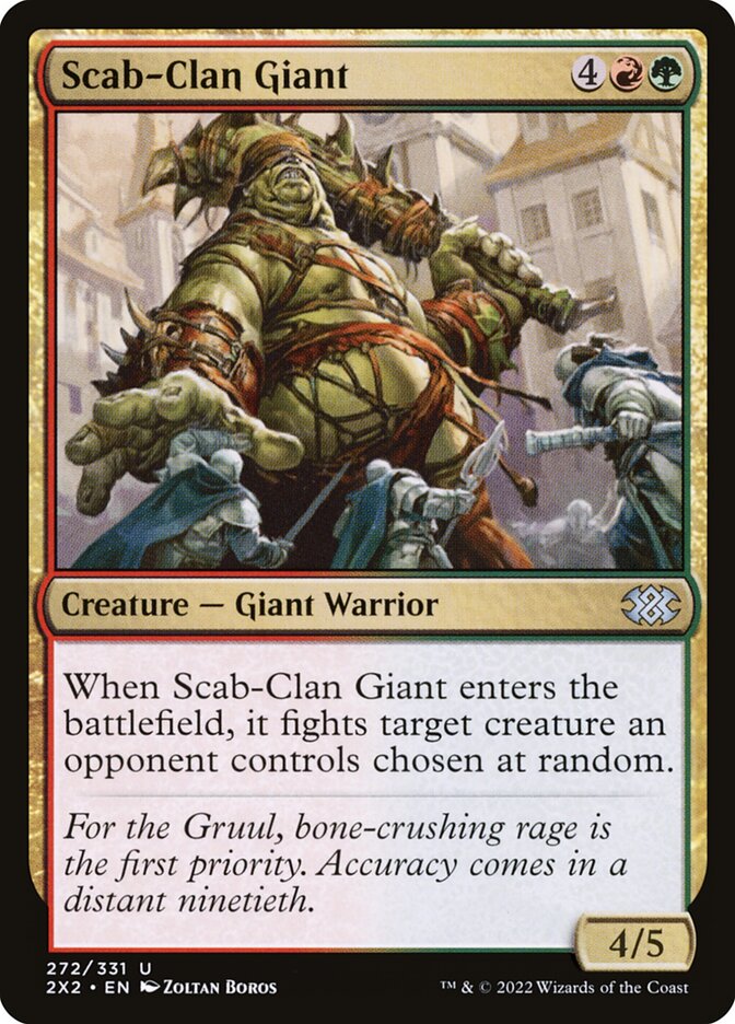 Scab-Clan Giant, Double masters 2022 Card Art
