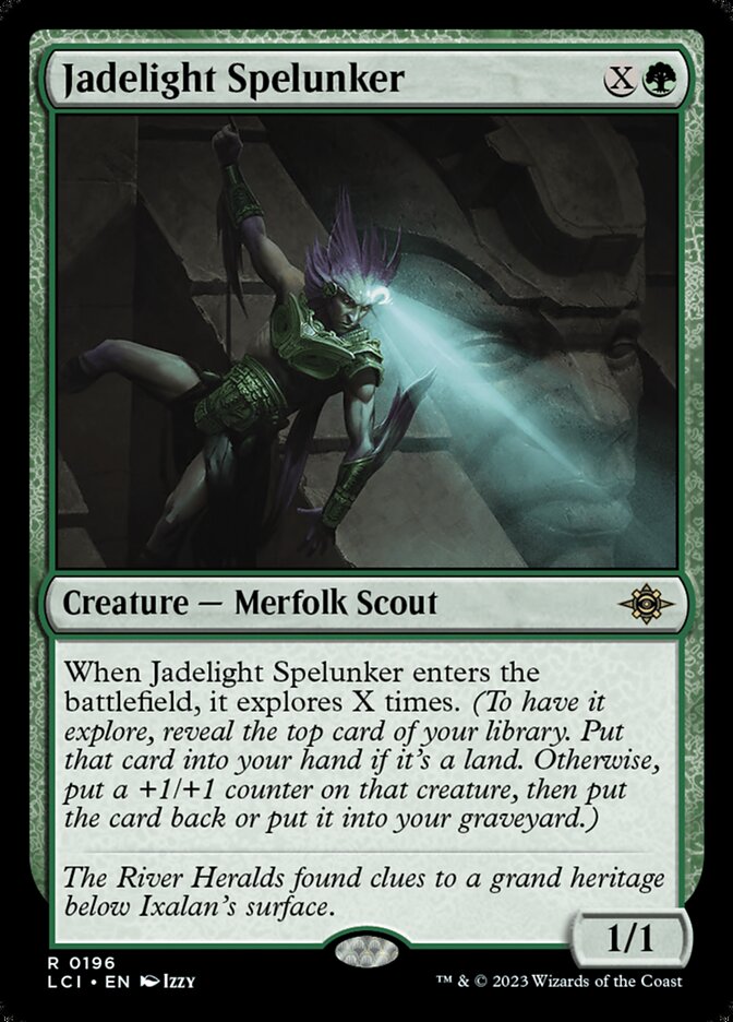 Jadelight Spelunker, The lost caverns of ixalan Card Art