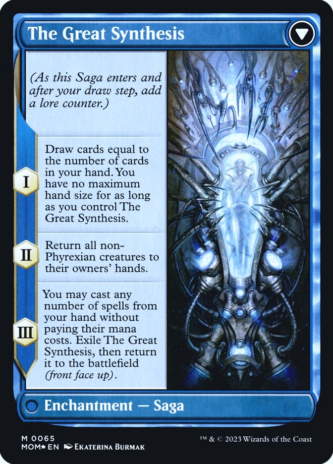 Jin-Gitaxias // The Great Synthesis, March of the machine promos Card Art