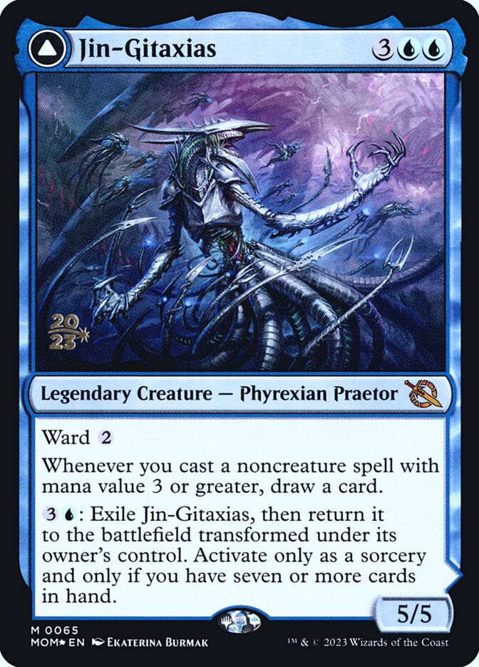 Jin-Gitaxias // The Great Synthesis, March of the machine promos Card Art