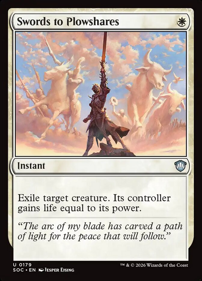 Swords to Plowshares, Secrets Of Strixhaven Commander Card Art