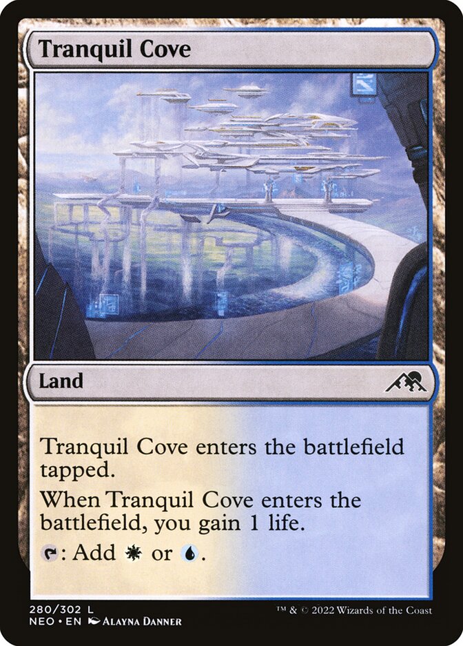 Tranquil Cove, Kamigawa: neon dynasty Card Art