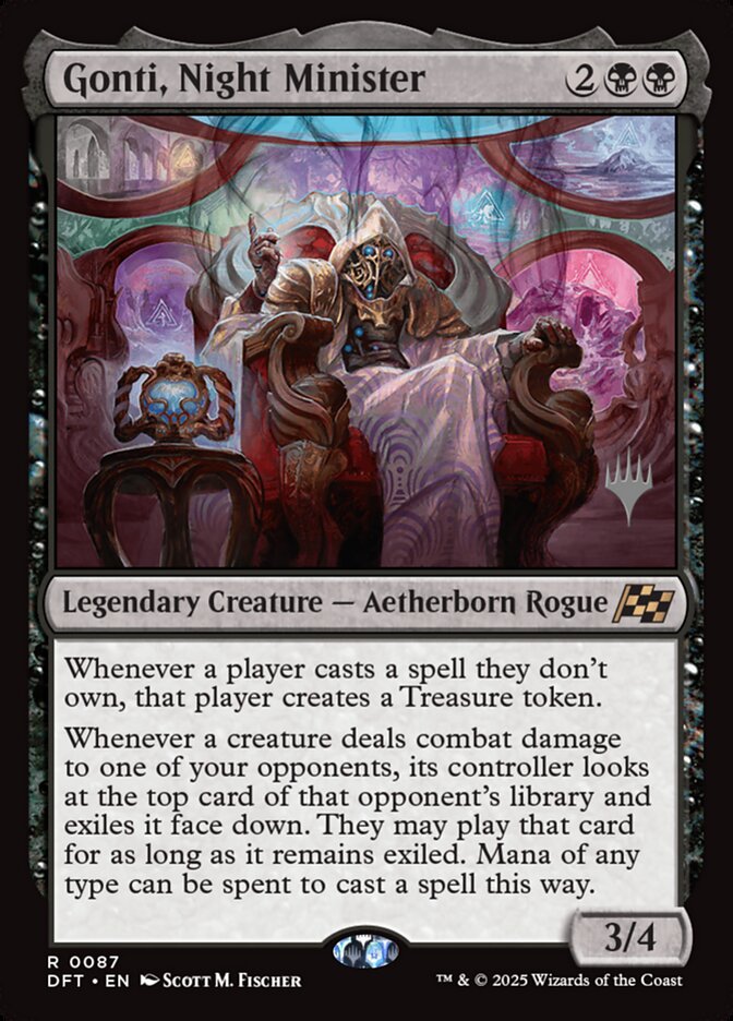 Gonti, Night Minister, Aetherdrift Promos Card Art