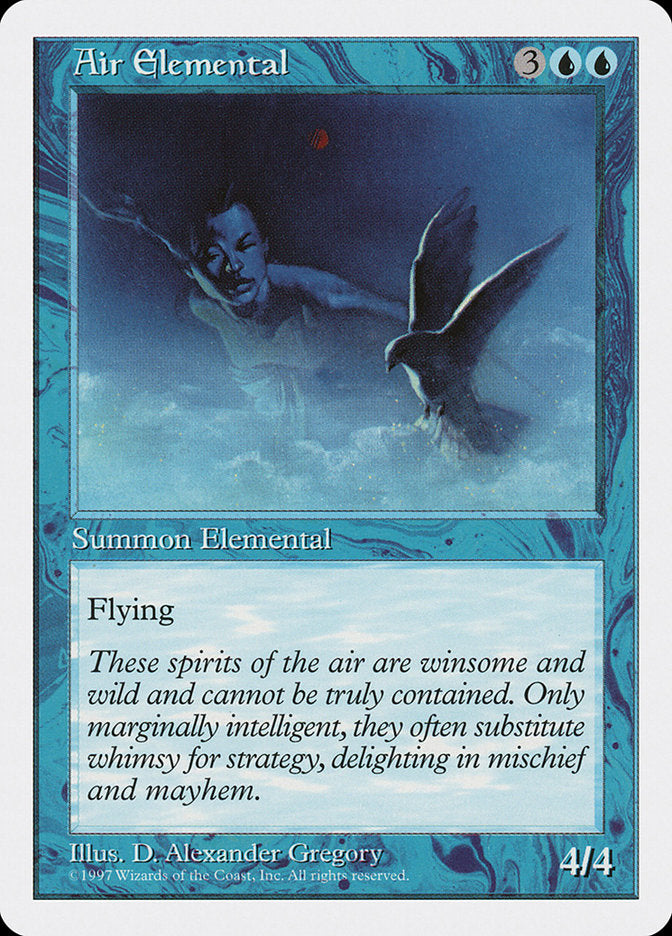 Air Elemental, Fifth Edition Card Art