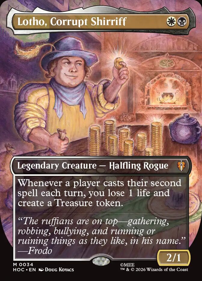 Lotho, Corrupt Shirriff, The Hobbit Eternal Card Art