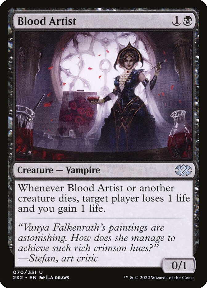 Blood Artist, Double Masters 2022 Card Art