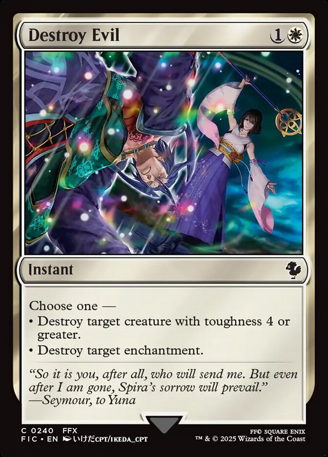 Destroy Evil, Final fantasy commander Card Art