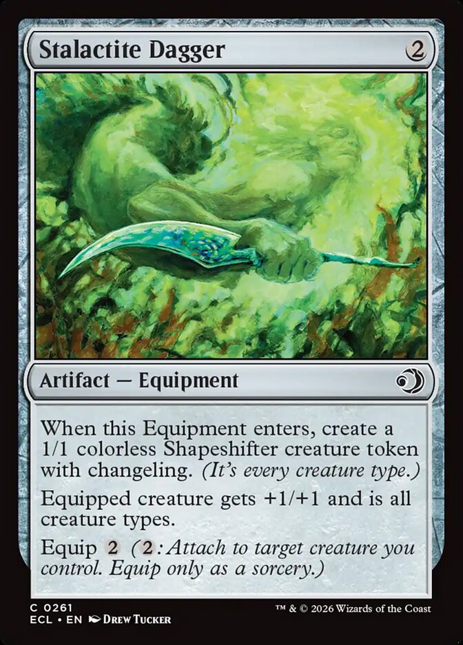 Stalactite Dagger, Lorwyn Eclipsed Card Art