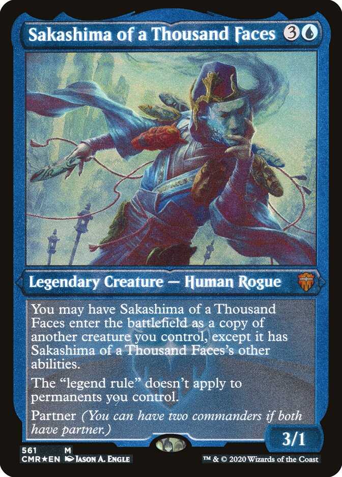 Sakashima of a Thousand Faces, Commander legends Card Art