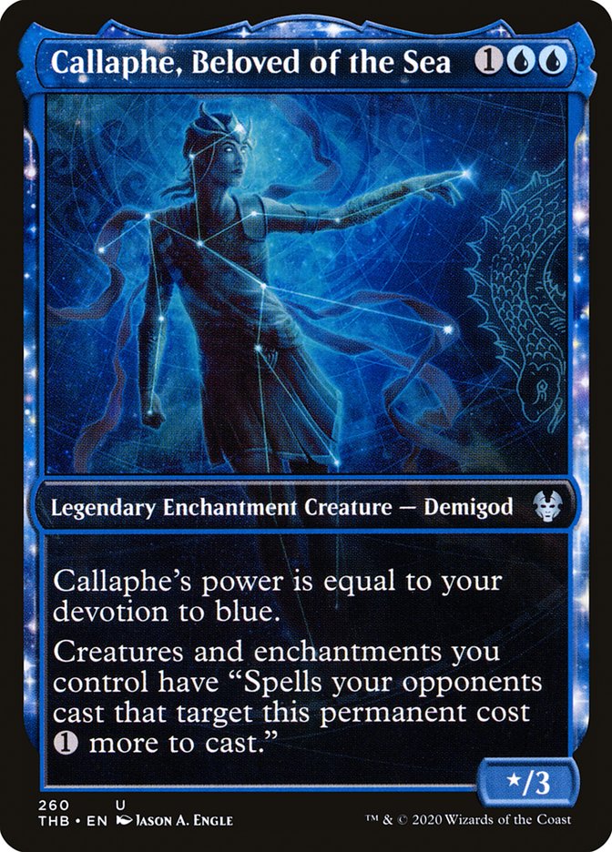 Callaphe, Beloved of the Sea, Theros beyond death Card Art
