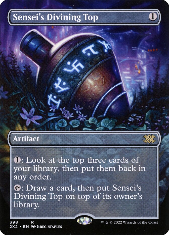 Sensei's Divining Top, Double Masters 2022 Card Art