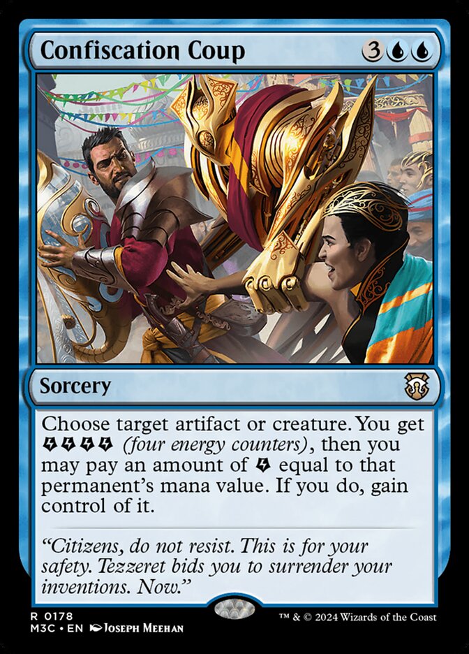 Confiscation Coup, Modern horizons 3 commander Card Art