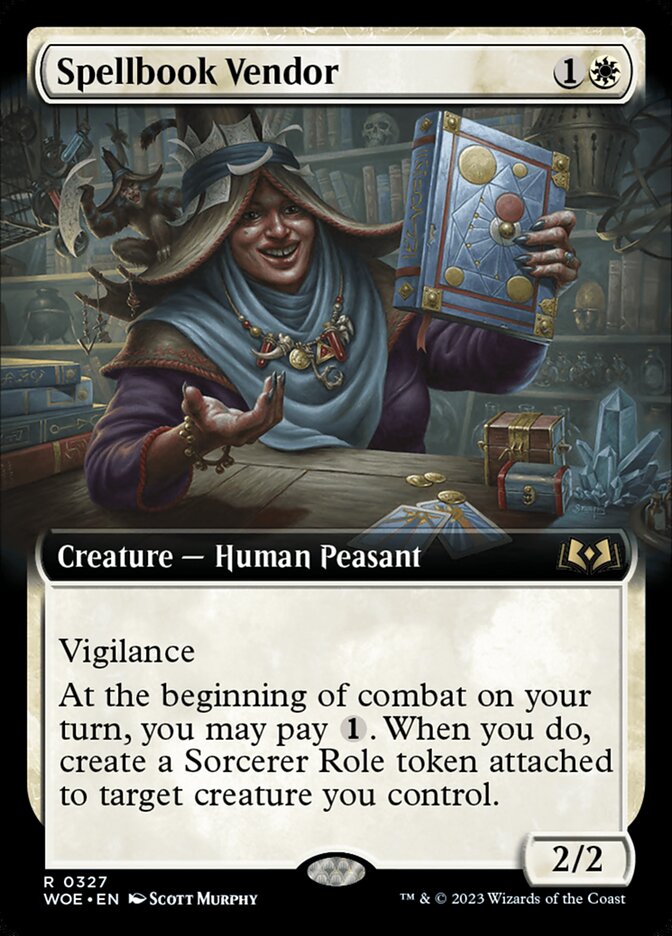 Spellbook Vendor, Wilds Of Eldraine Card Art