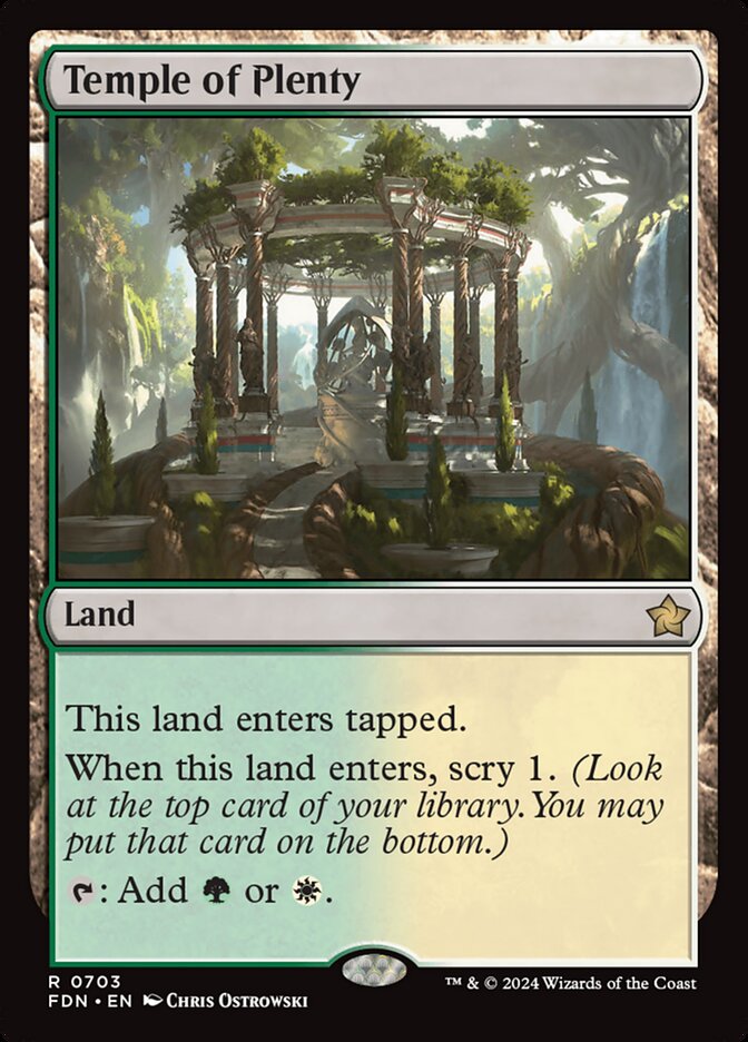 Temple of Plenty, Foundations Card Art