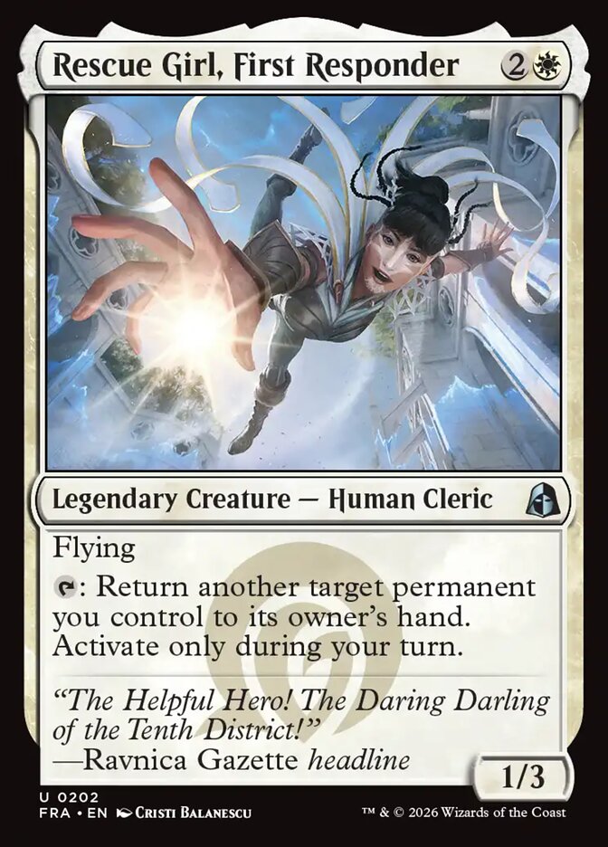 Rescue Girl, First Responder, Reality Fracture Card Art