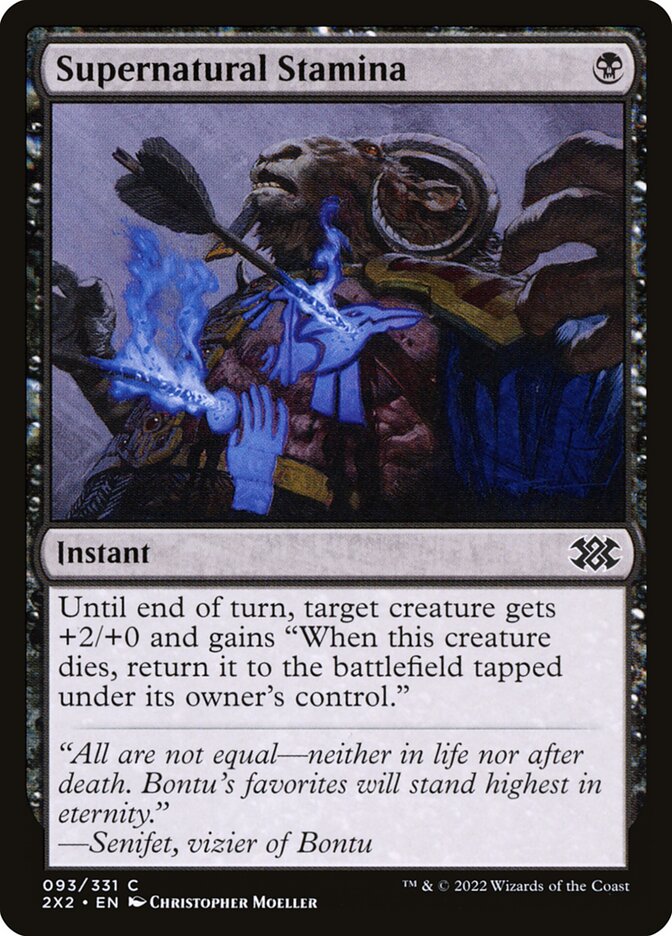 Supernatural Stamina, Double masters 2022 Card Art