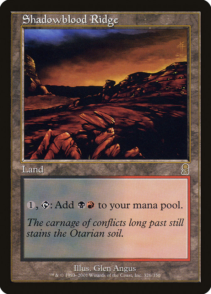 Shadowblood Ridge, Odyssey Card Art