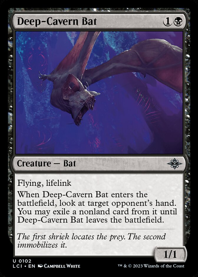 Deep-Cavern Bat, The lost caverns of ixalan Card Art