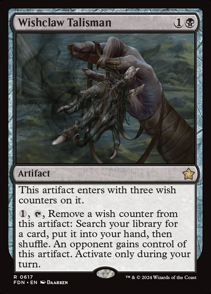 Wishclaw Talisman, Foundations Card Art